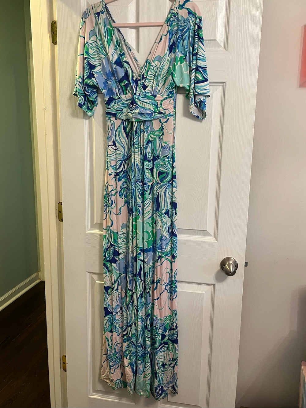 Lilly Pulitzer Multicolor Floral-Print Dress in Blue, Green & Pink
